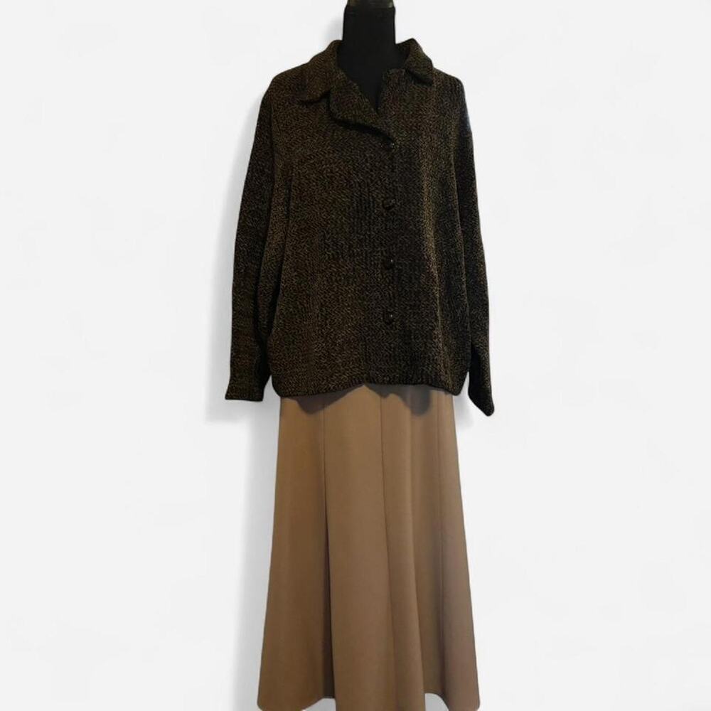 First option too chenille button front jacket